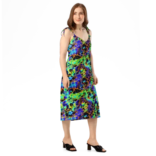 Iridescent Voltage on a Slip Dress