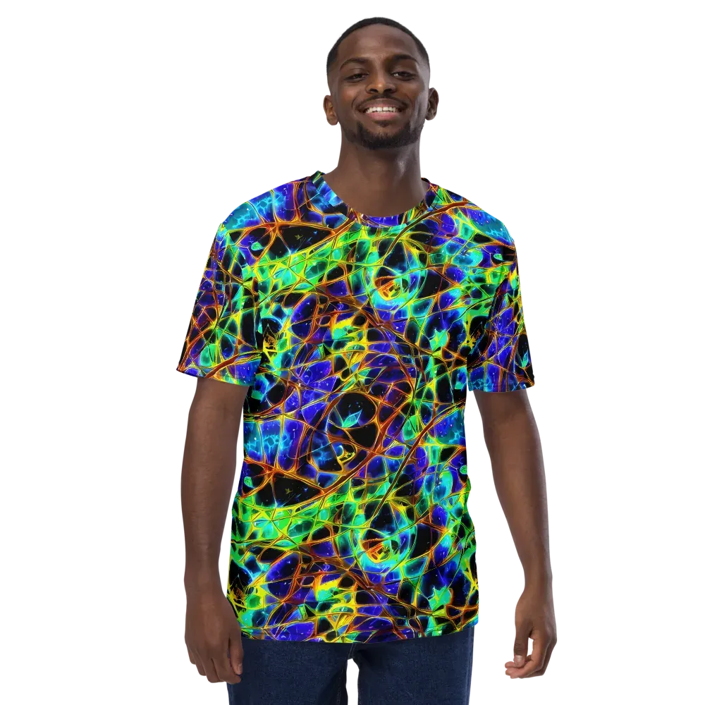 Iridescent Voltage on Men's Crew Neck T-Shirt — Front