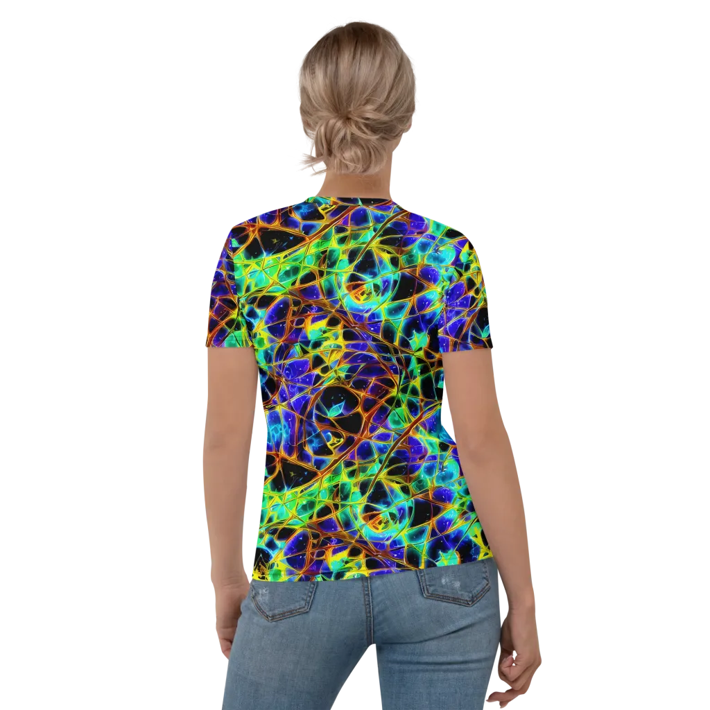 Iridescent Voltage on Women's Crew Neck T-Shirt — Back