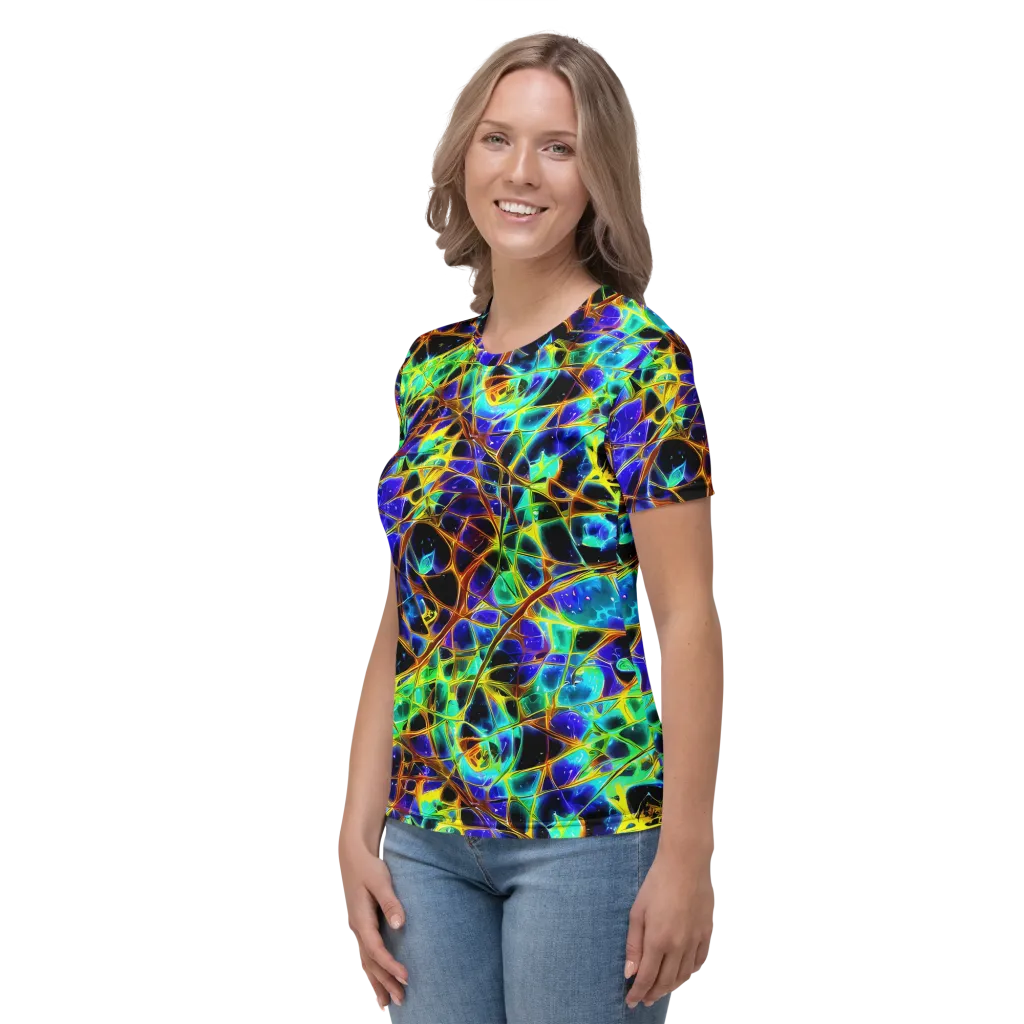 Iridescent Voltage on Women's Crew Neck T-Shirt — Left