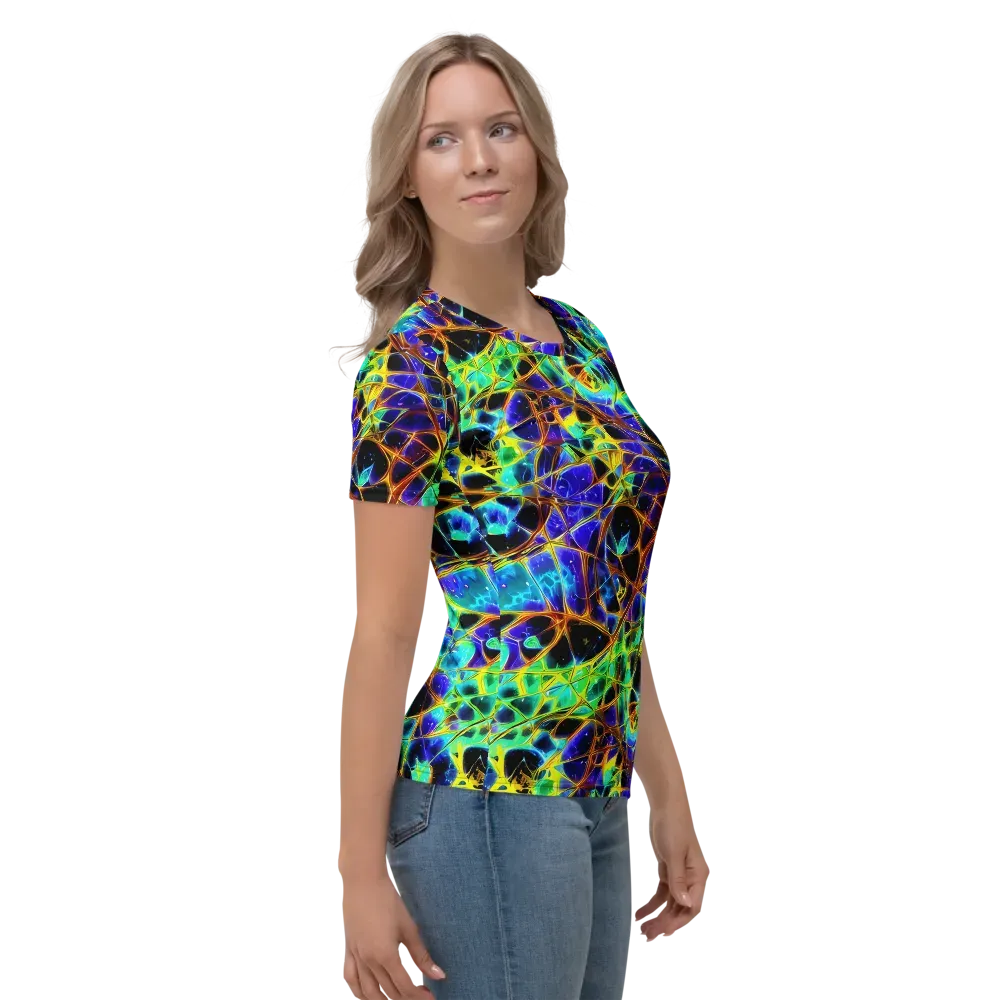 Iridescent Voltage on Women's Crew Neck T-Shirt — Right