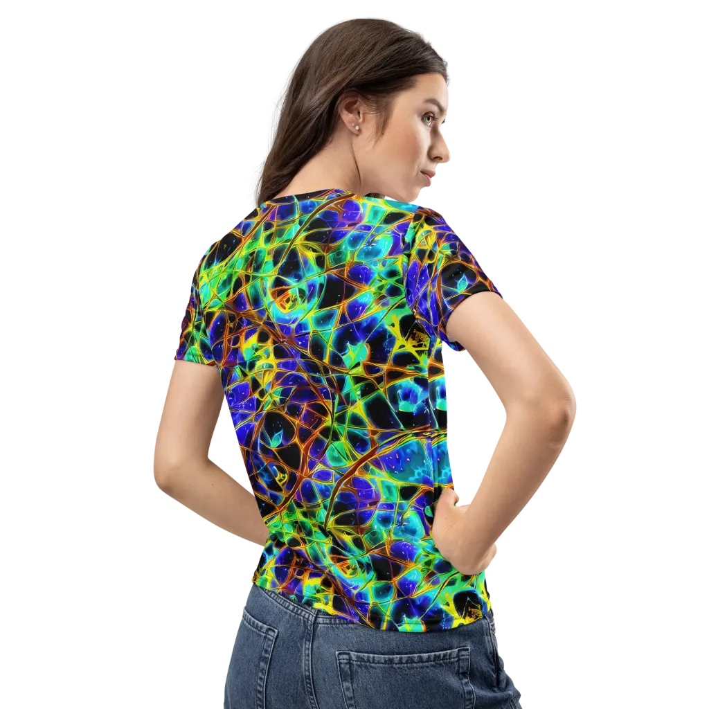 Iridescent Voltage on Women's Crew Neck T-Shirt — Back