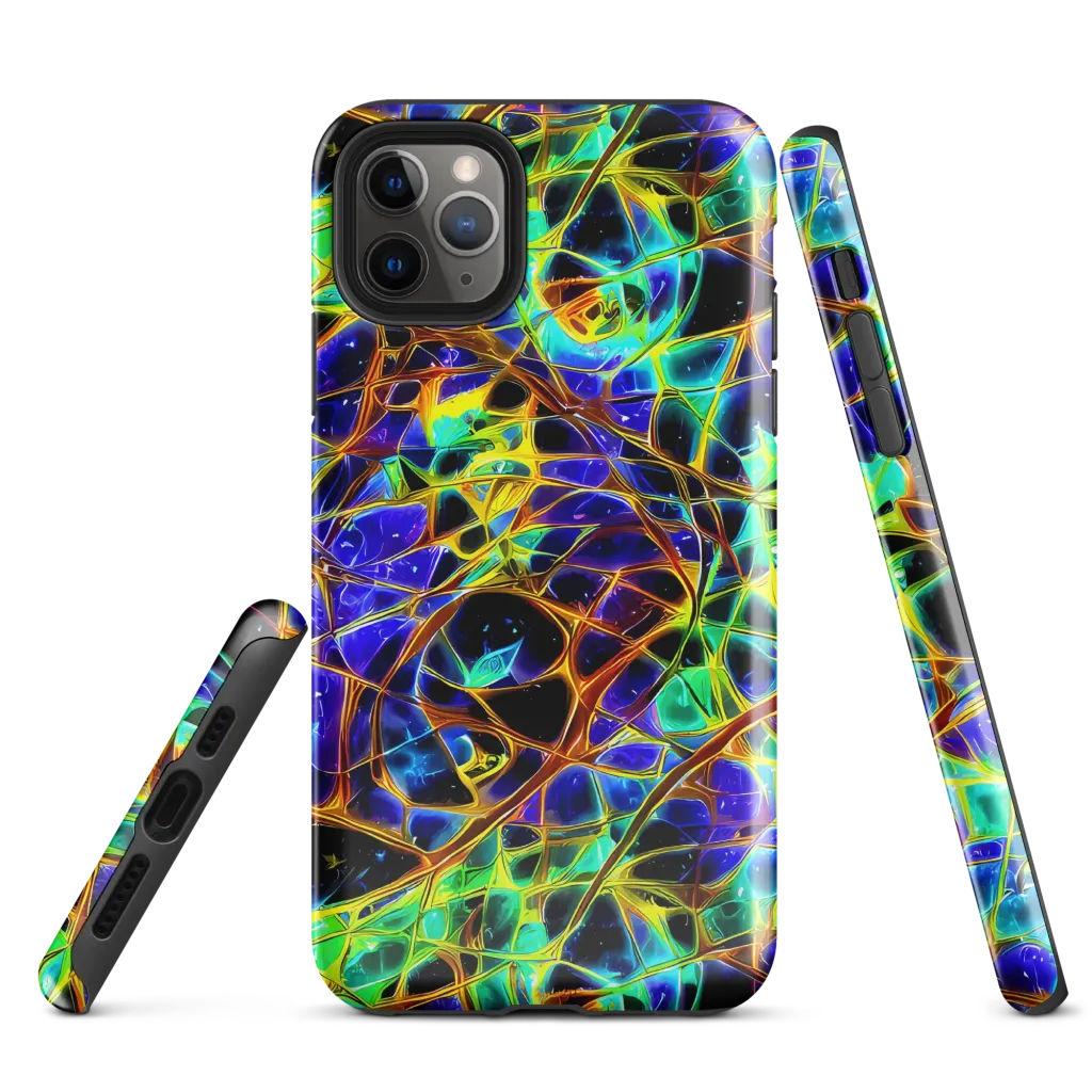Iridescent Voltage on Tough Case for iPhone® — Front