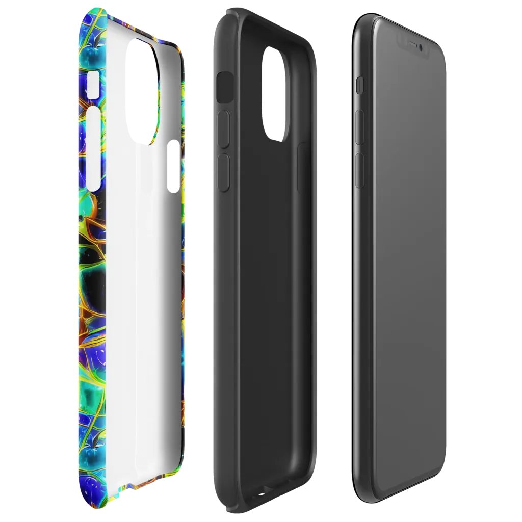 Iridescent Voltage on Tough Case for iPhone® — Right