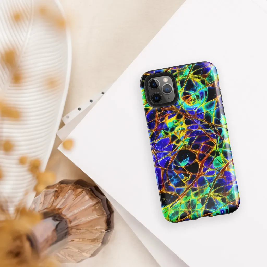 Iridescent Voltage on Tough Case for iPhone® — Front