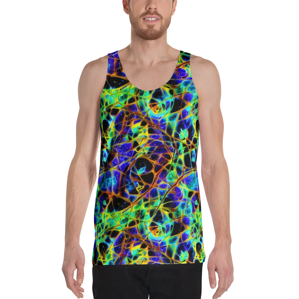 Iridescent Voltage on Men's Tank Top — Front