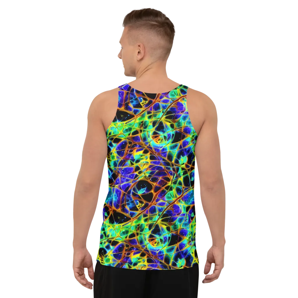 Iridescent Voltage on Men's Tank Top — Back