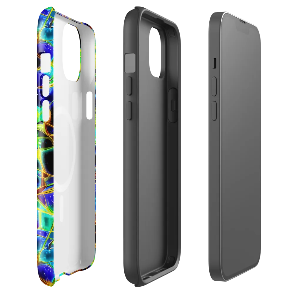 Iridescent Voltage on MagSafe Tough Case for iPhone® — Front