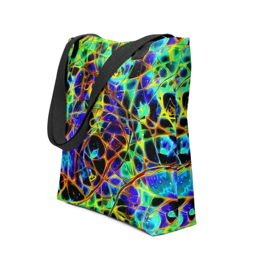 Iridescent Voltage on a Tote Bag
