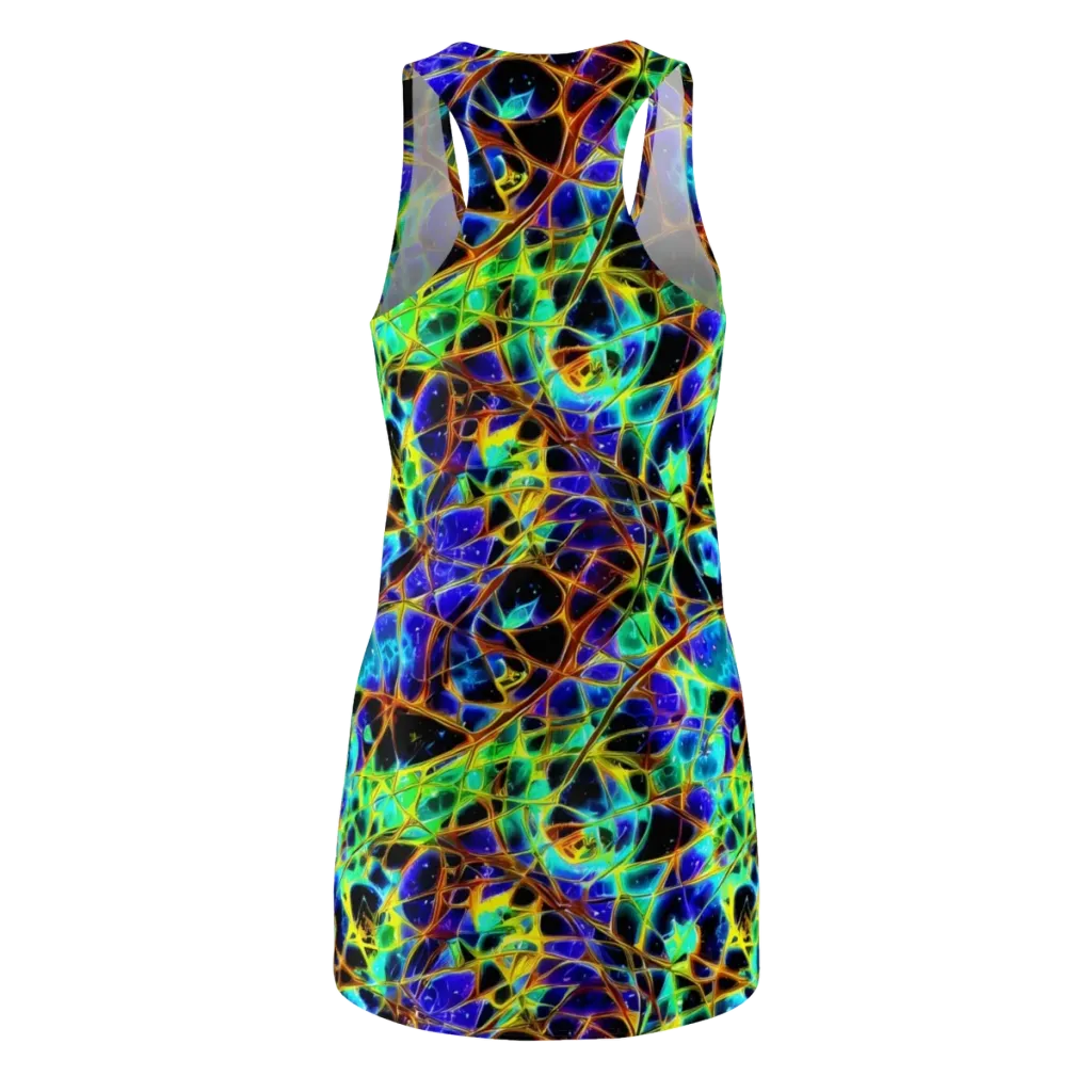 Iridescent Voltage on Racerback Dress — Back