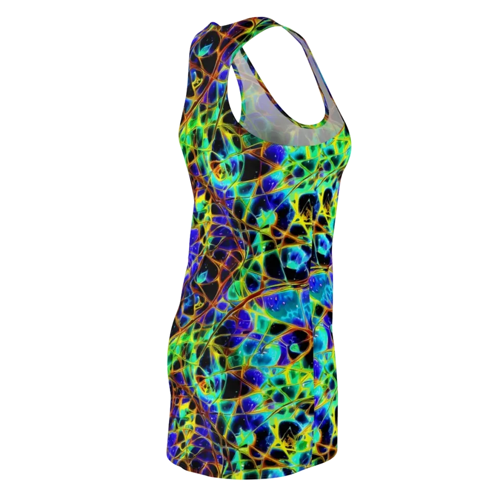 Iridescent Voltage on Racerback Dress — Back Side