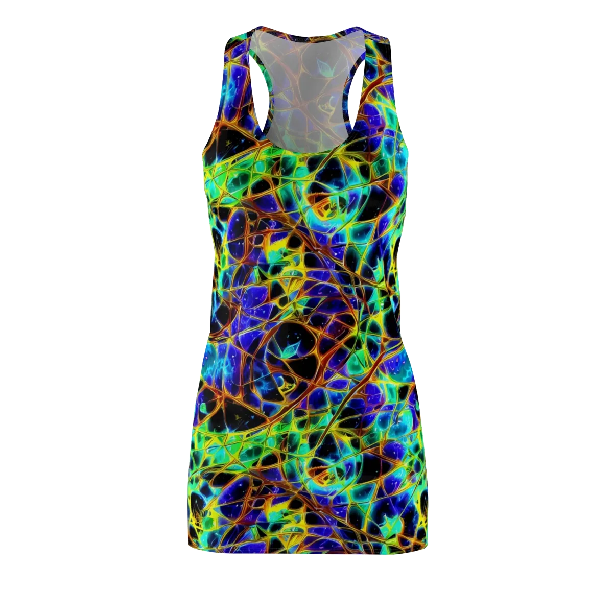 Iridescent Voltage on Racerback Dress — Front