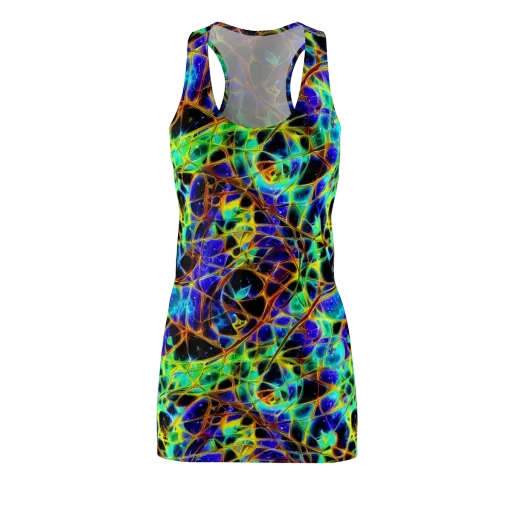 Iridescent Voltage on a Racerback Dress
