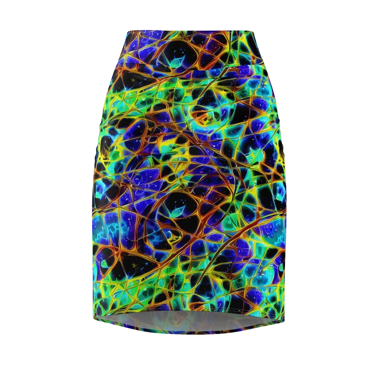 Iridescent Voltage on Pencil Skirt — Front