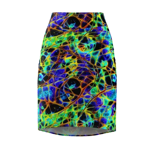 Iridescent Voltage on a Pencil Skirt