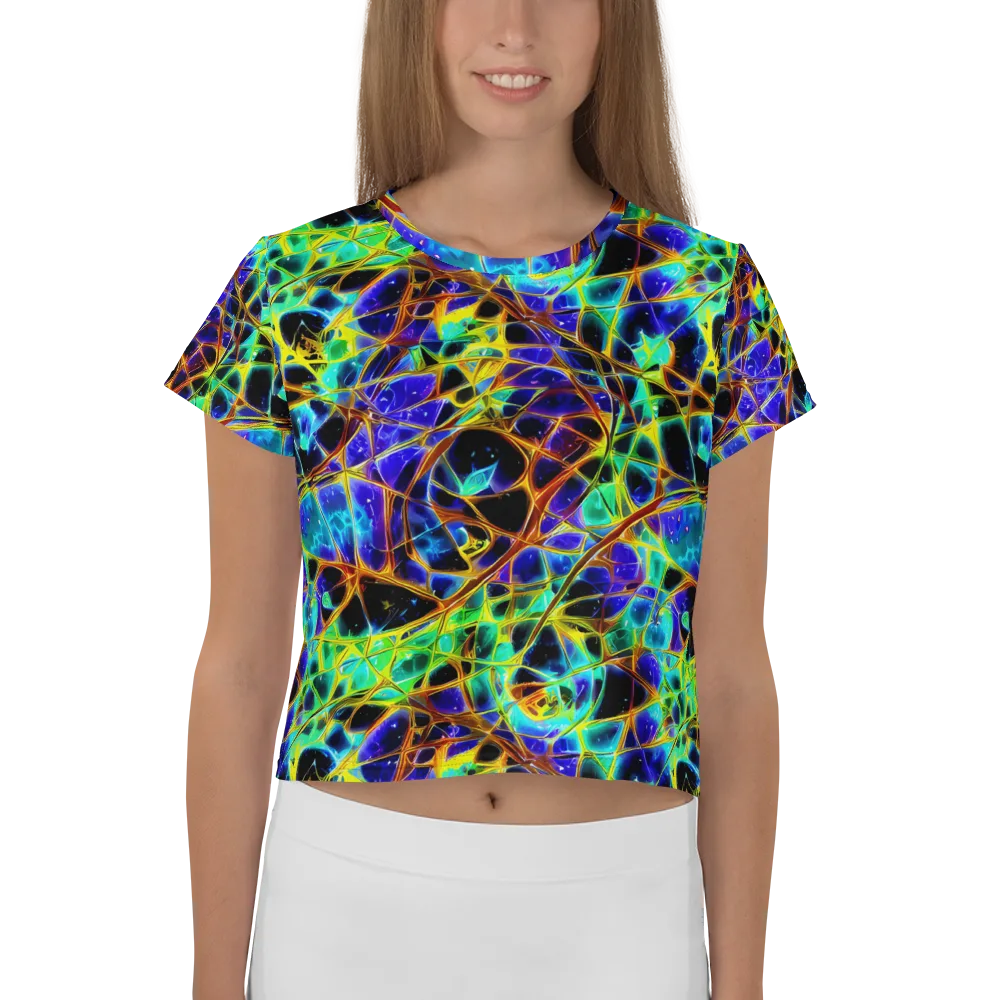 Iridescent Voltage on Crop Tee — Front