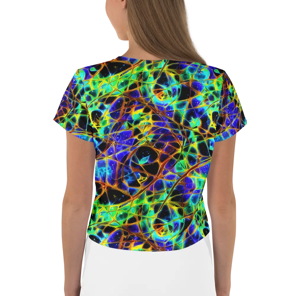 Iridescent Voltage on Crop Tee — Back