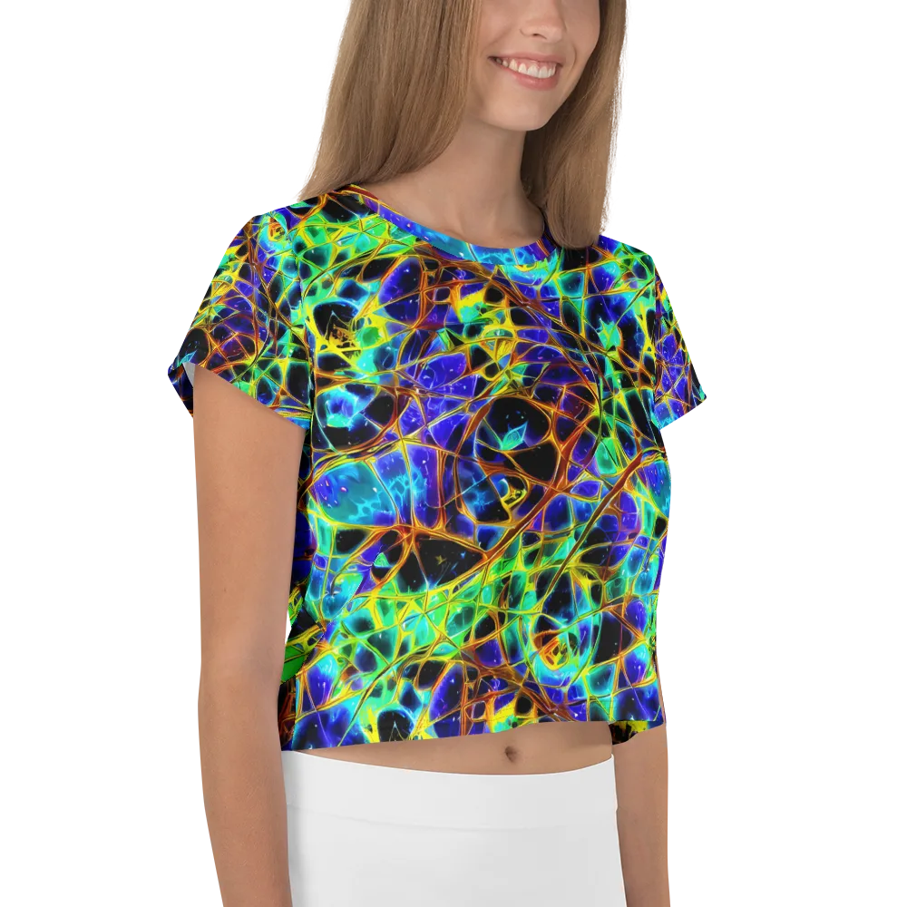 Iridescent Voltage on Crop Tee — Right