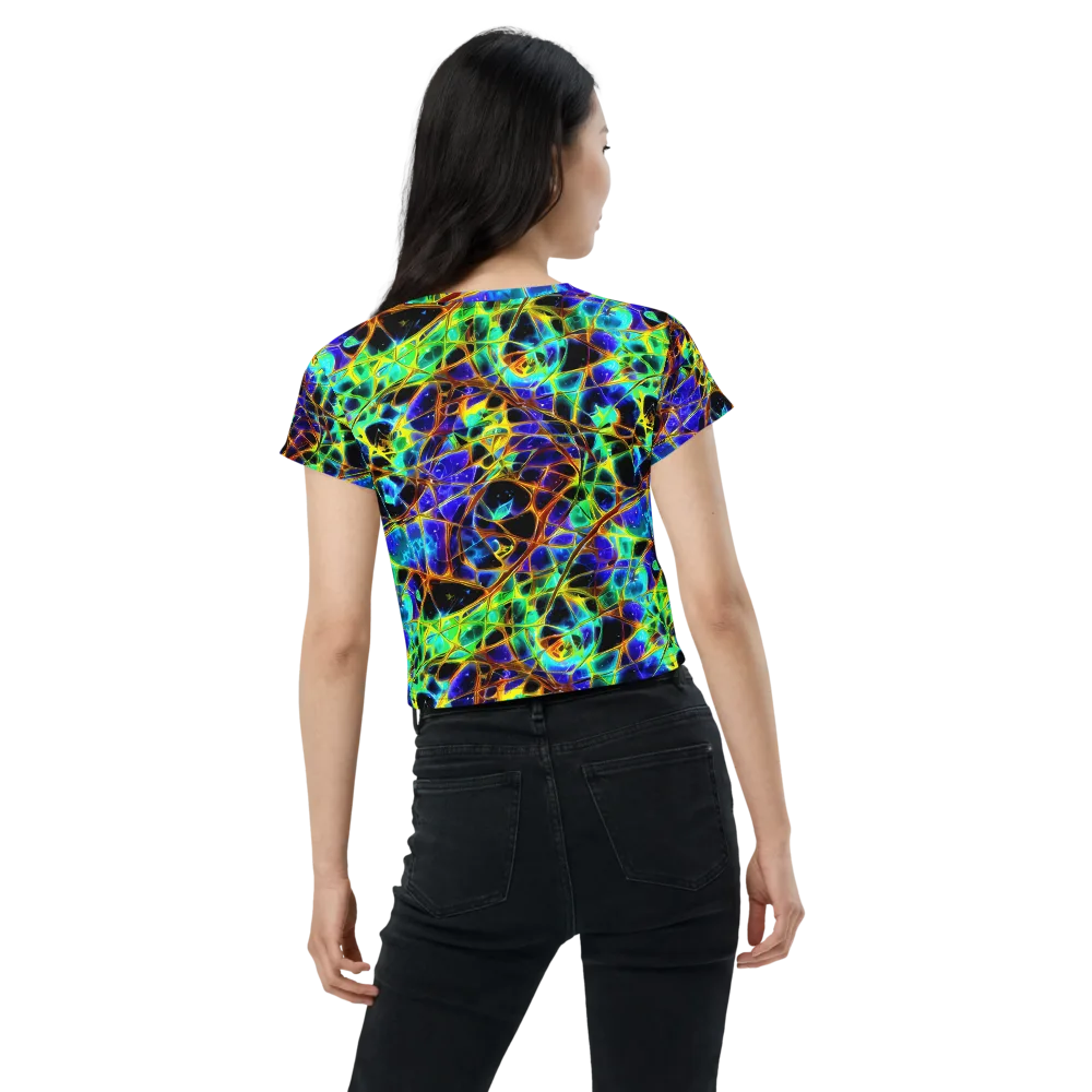 Iridescent Voltage on Crop Tee — Back