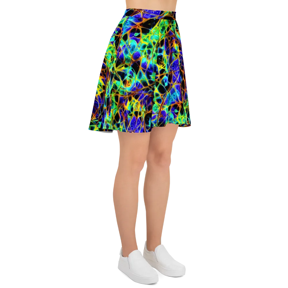 Iridescent Voltage on Skater Skirt — Right