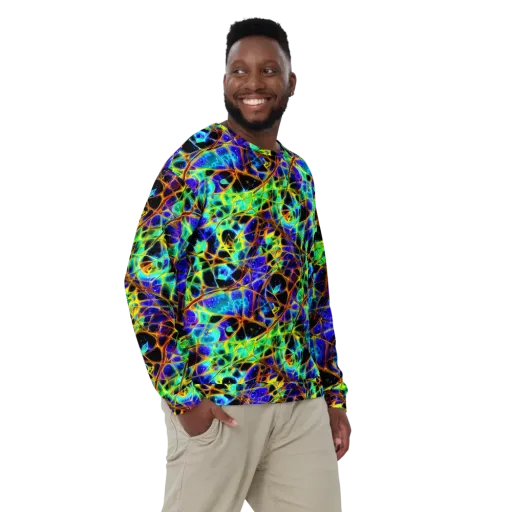 Iridescent Voltage on a Sweatshirt