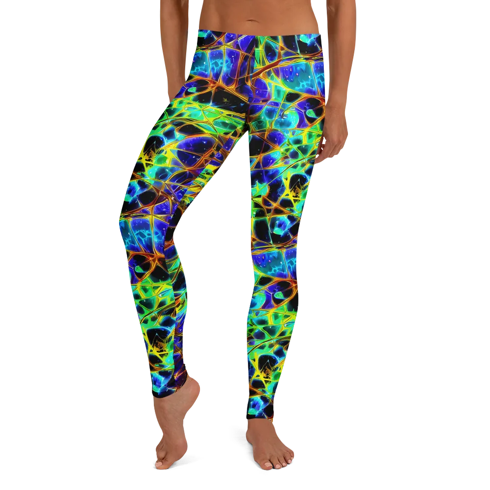 Iridescent Voltage on Leggings — Front