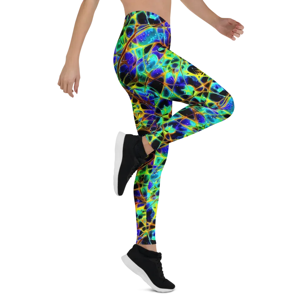 Iridescent Voltage on Leggings — Right
