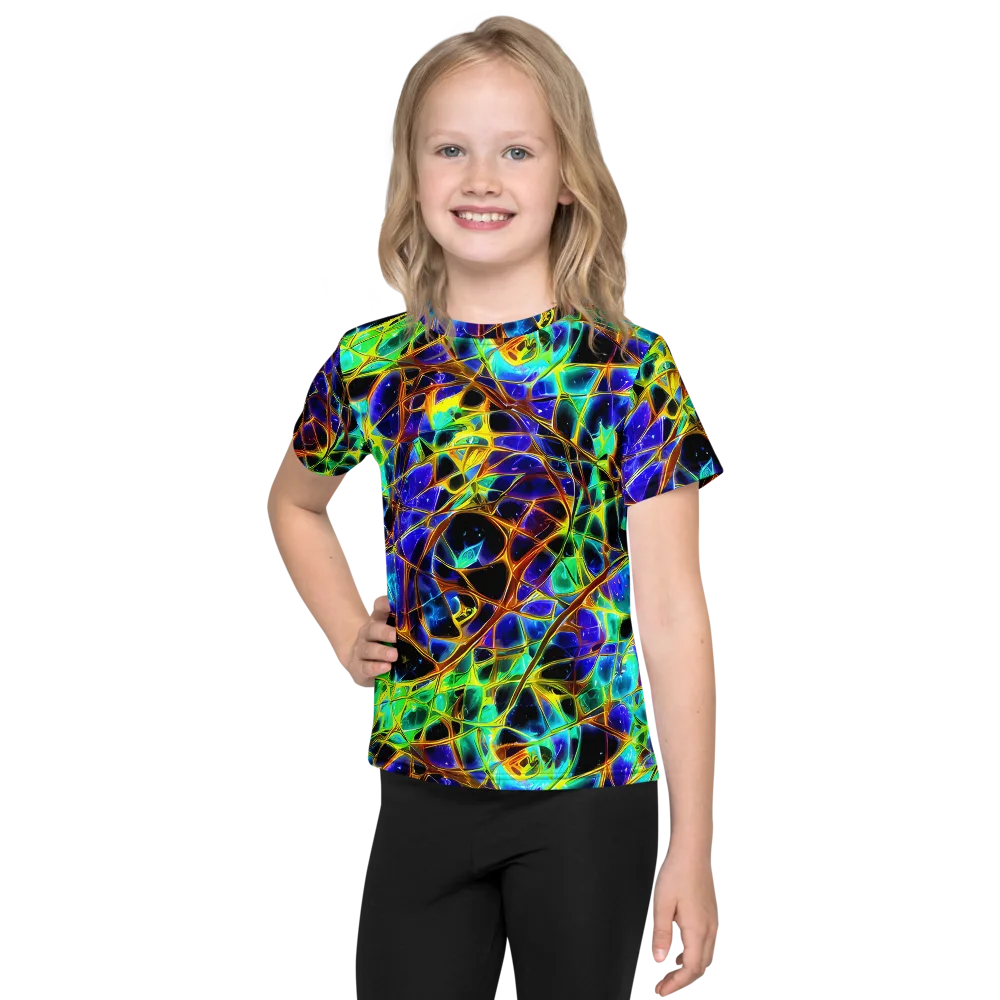 Iridescent Voltage on Kids Crew Neck T-Shirt — Front