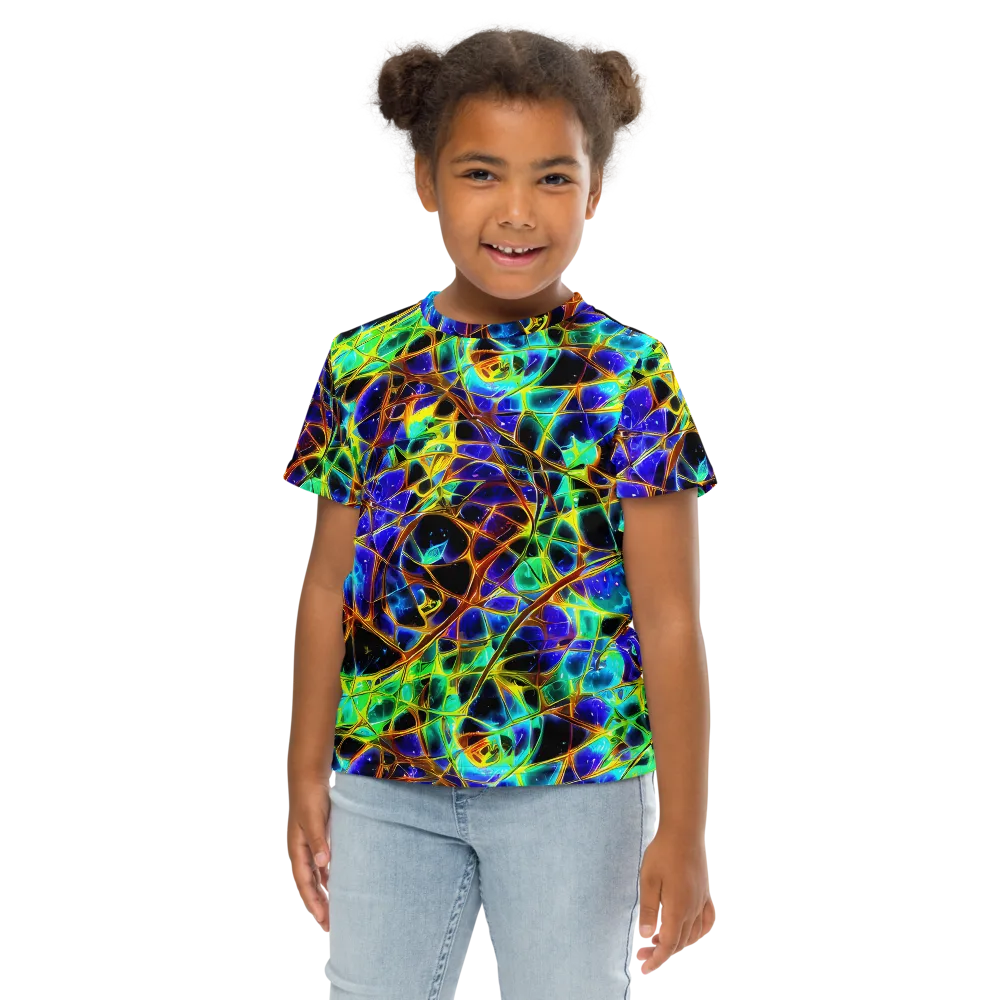 Iridescent Voltage on Kids Crew Neck T-Shirt — Front