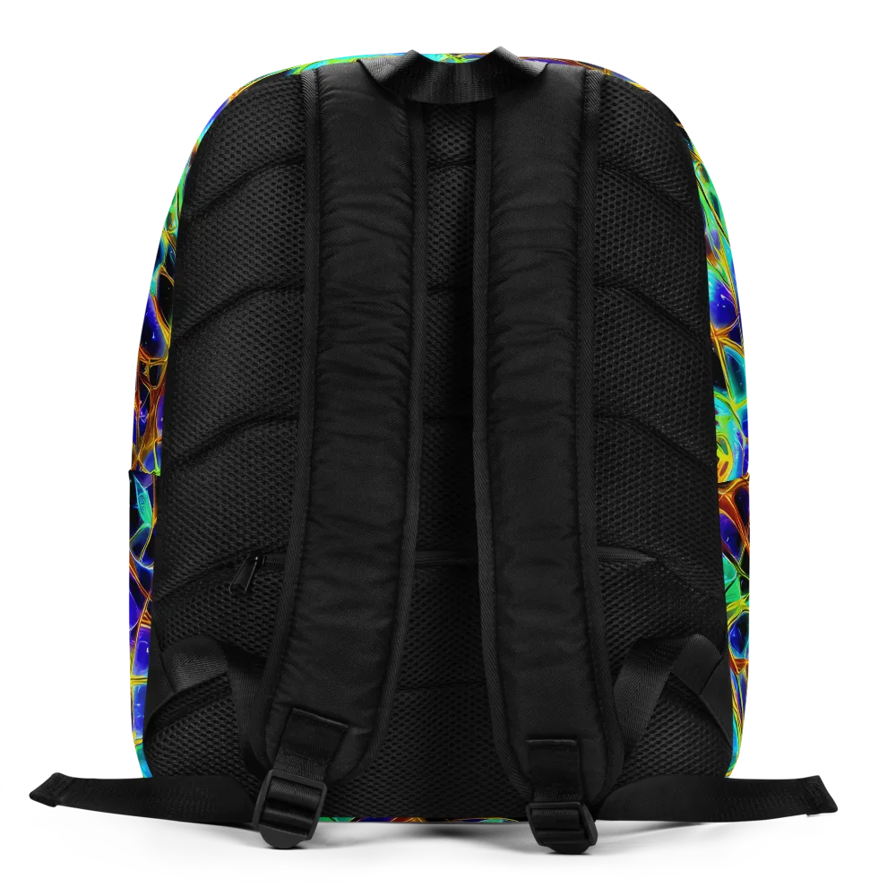 Iridescent Voltage on Minimalist Backpack — Back