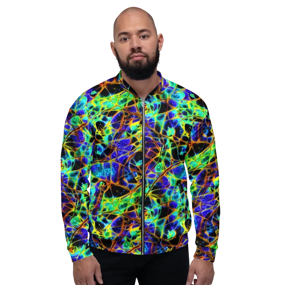 Iridescent Voltage on Bomber Jacket — Front