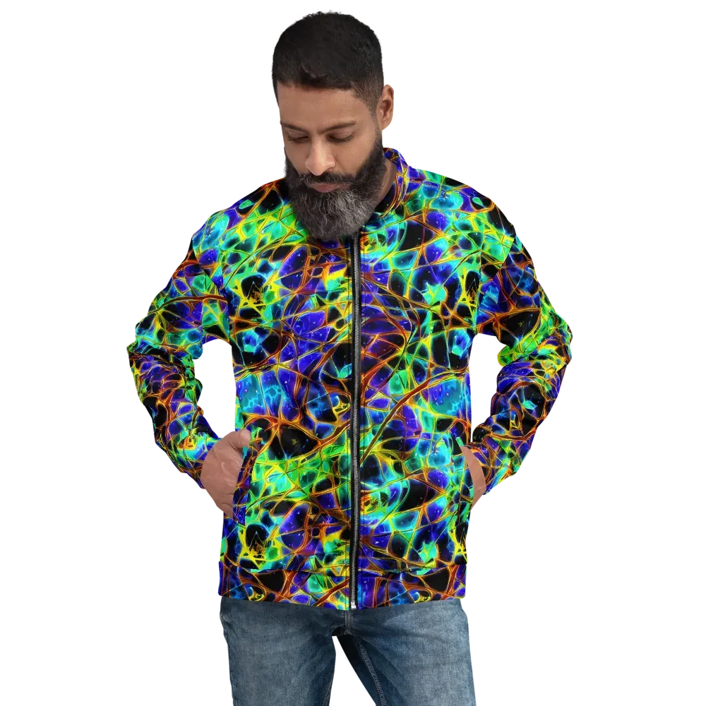 Iridescent Voltage on Bomber Jacket — Front