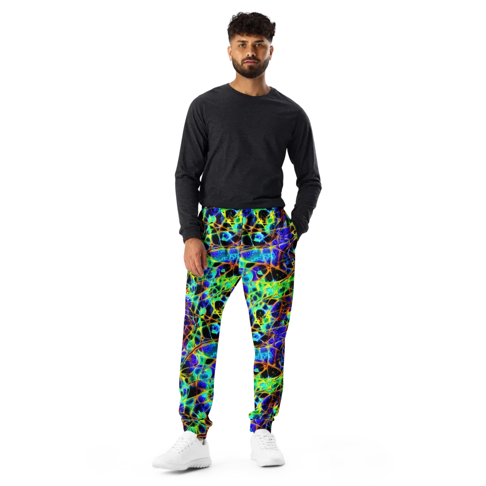 Iridescent Voltage on Men's Joggers — Front