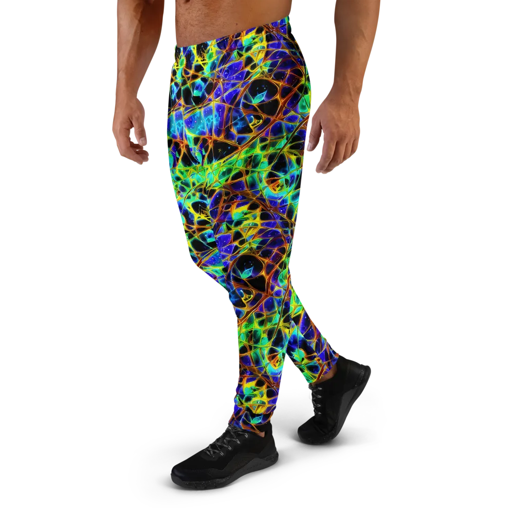 Iridescent Voltage on Men's Joggers — Left