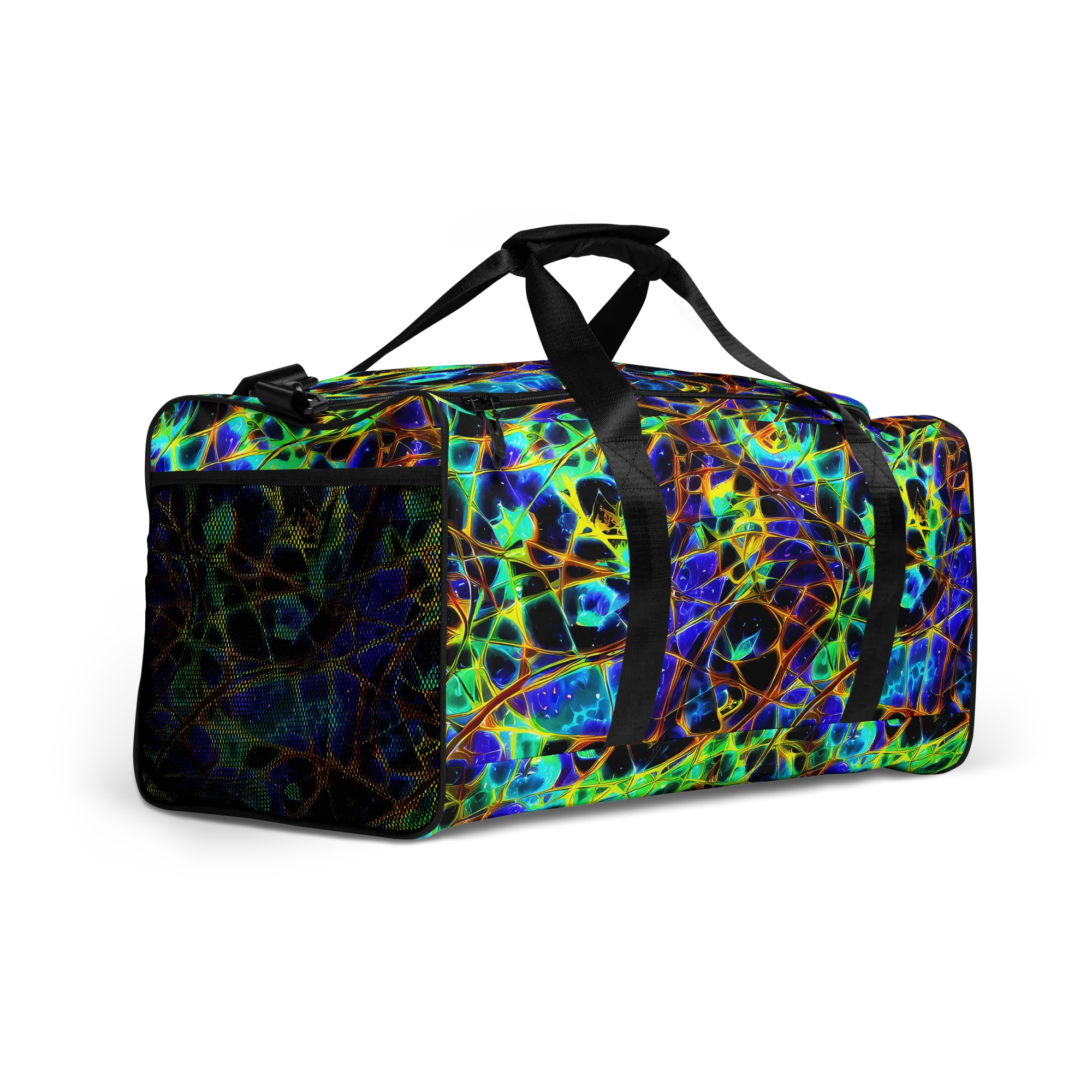 Iridescent Voltage on Duffle Bag — Right Front