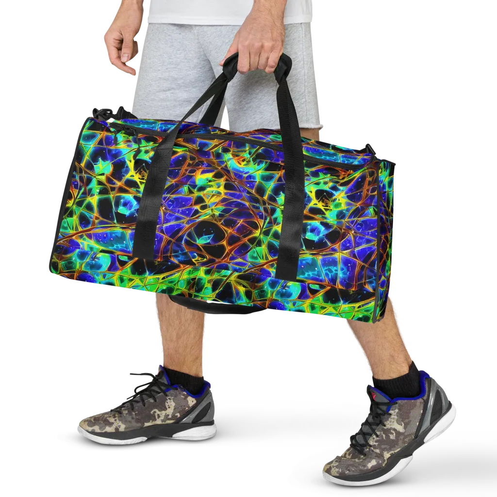 Iridescent Voltage on Duffle Bag — Front