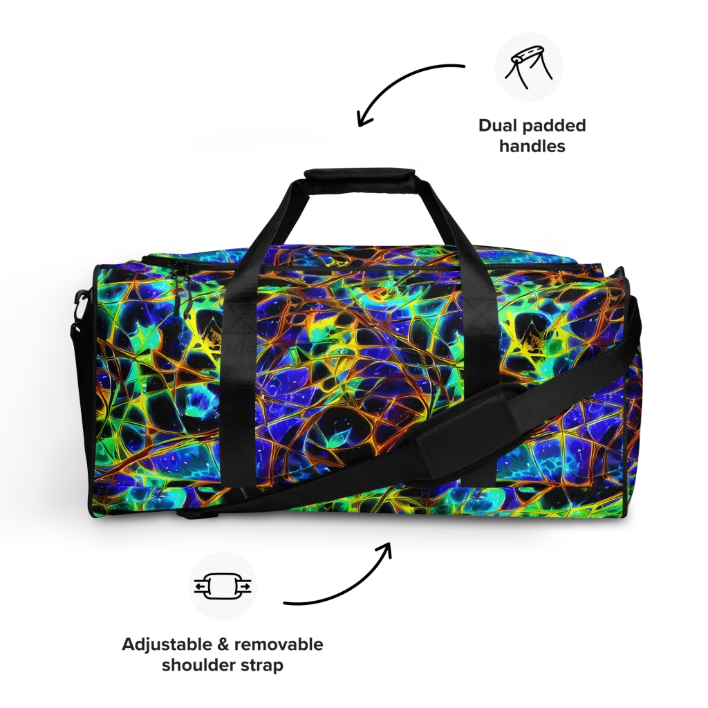 Iridescent Voltage on Duffle Bag — Front