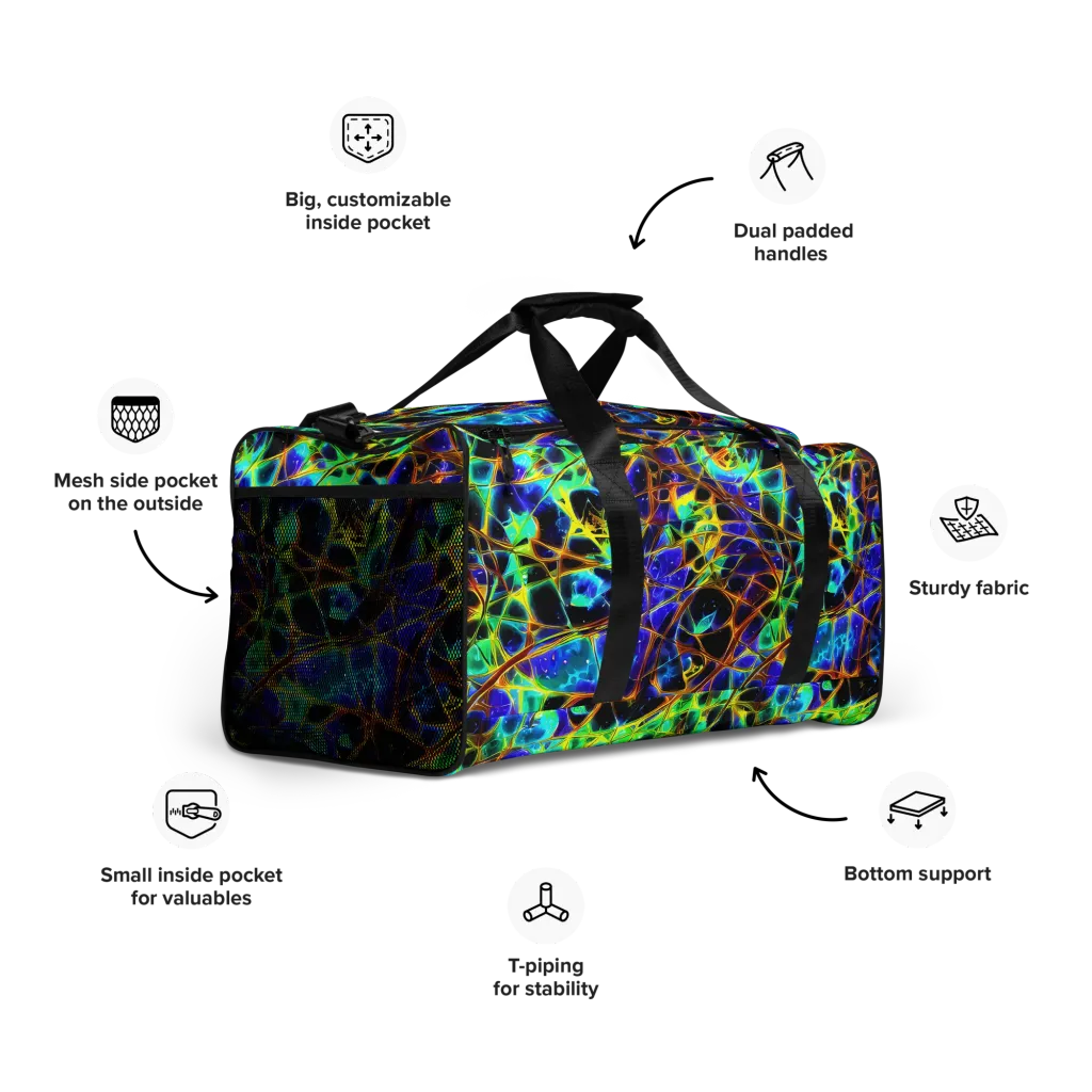 Iridescent Voltage on Duffle Bag — Right Front