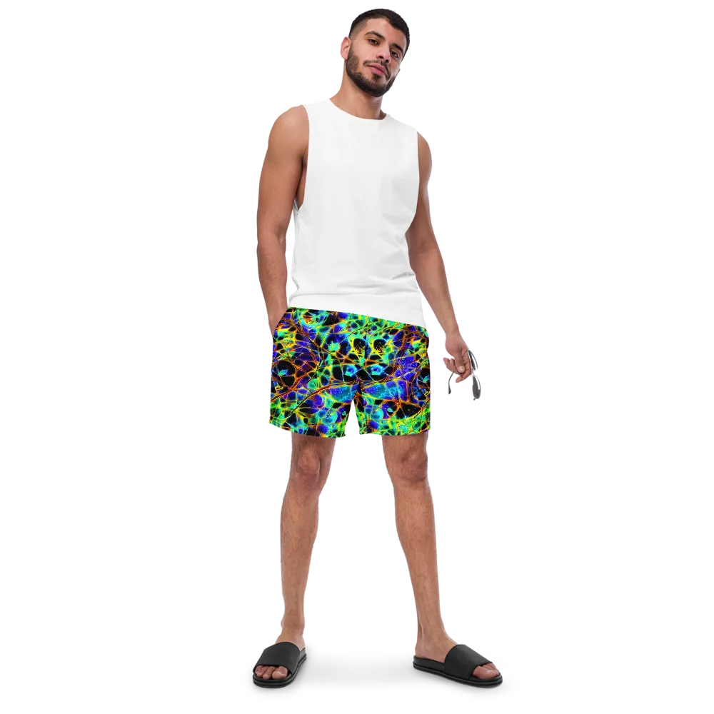 Iridescent Voltage on Swim Trunks — Front