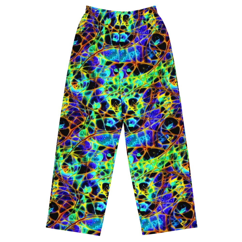 Iridescent Voltage on Wide-Leg Pants — Front