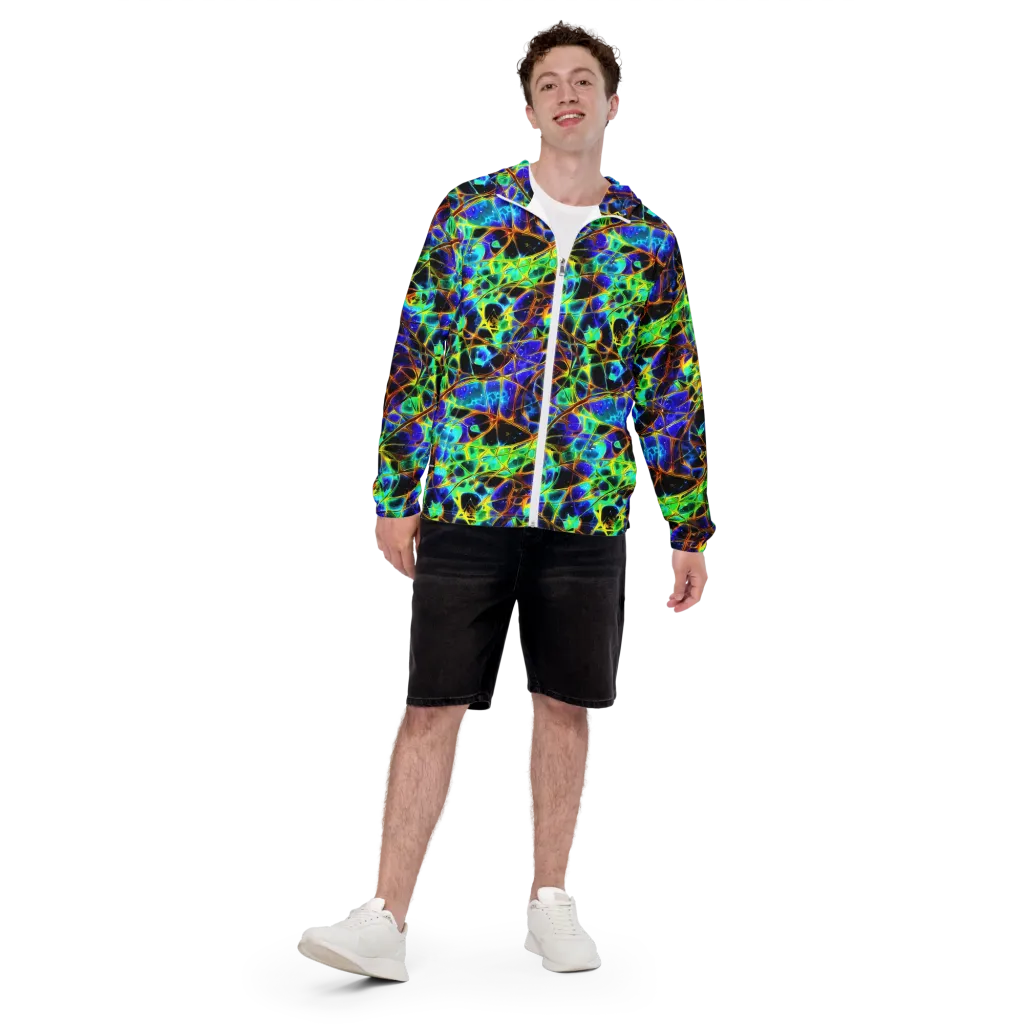 Iridescent Voltage on Men's Windbreaker — Front