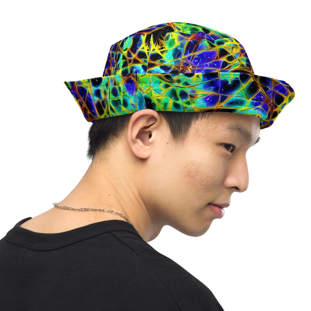 Iridescent Voltage on Reversible Bucket Hat — Right Outside