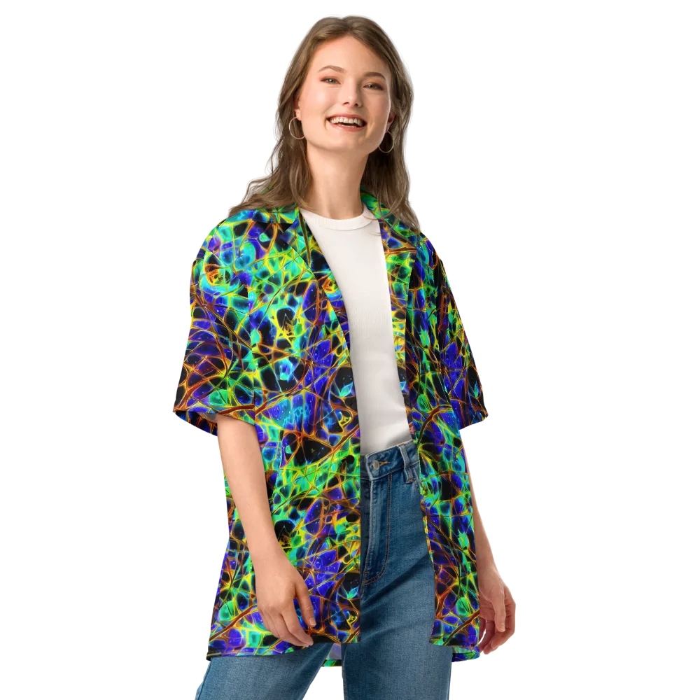 Iridescent Voltage on Button Shirt — Front