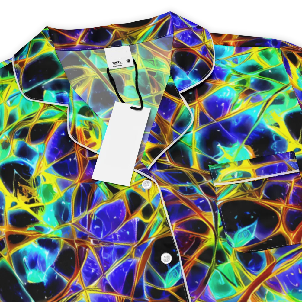 Iridescent Voltage on Women's Short Sleeve Pajama Top — Product details