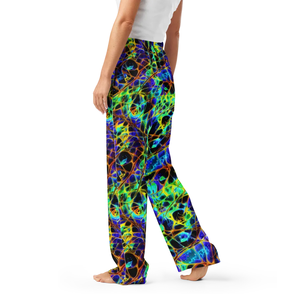 Iridescent Voltage on Women's Pajama Pants — Left