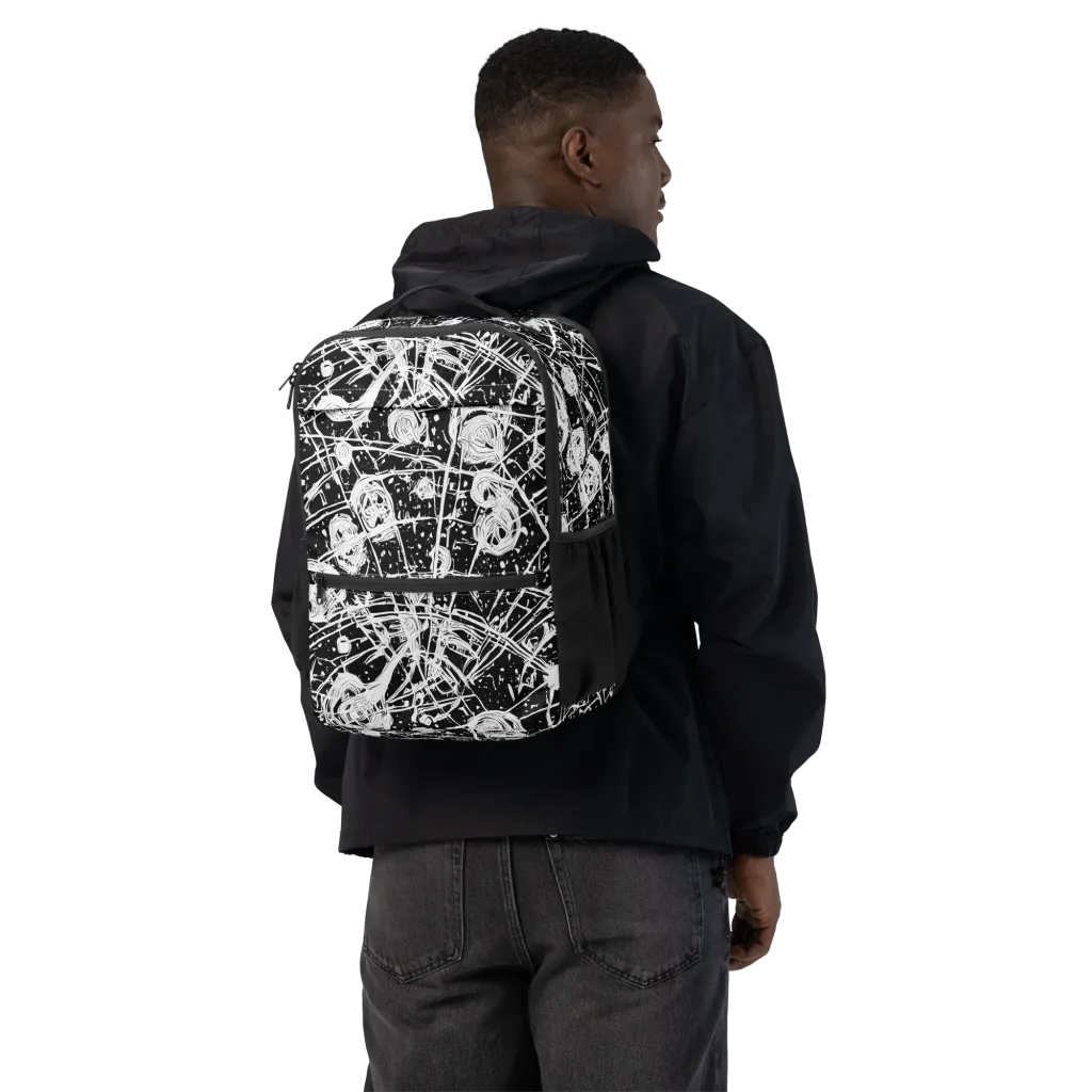 Blackwire Bloom on Utility Backpack — Back