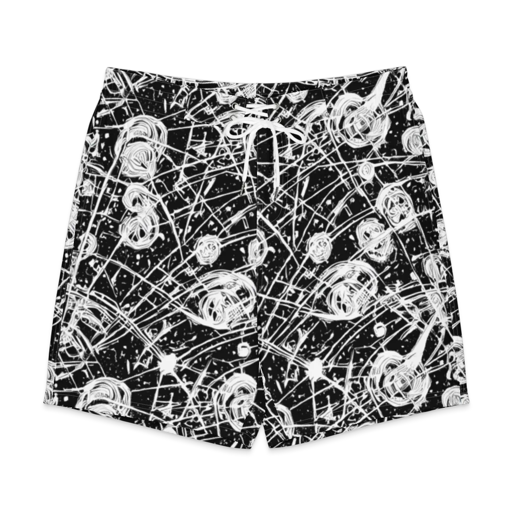 Blackwire Bloom on Men's Board Shorts — Front