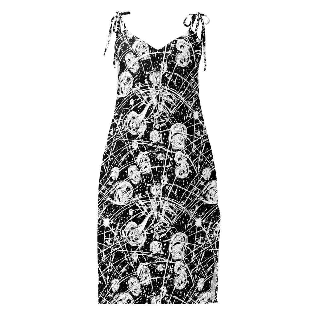 Blackwire Bloom on Slip Dress — Front