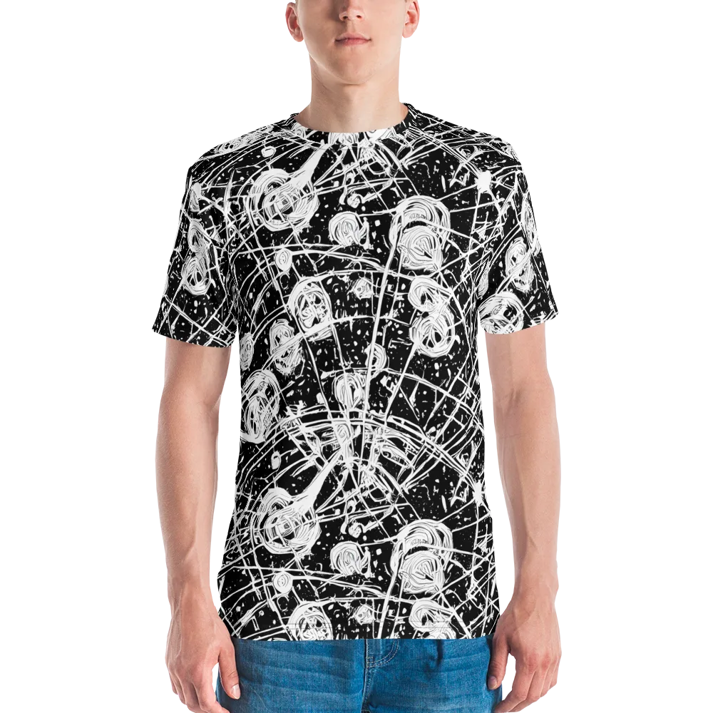 Blackwire Bloom on Men's Crew Neck T-Shirt — Front