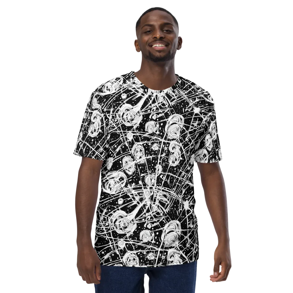 Blackwire Bloom on Men's Crew Neck T-Shirt — Front